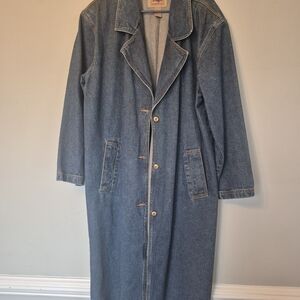 Classic Blue Denim Long Jacket